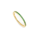 May Birthstone Eternity Stacking Ring