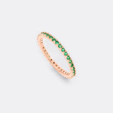 May Birthstone Eternity Stacking Ring