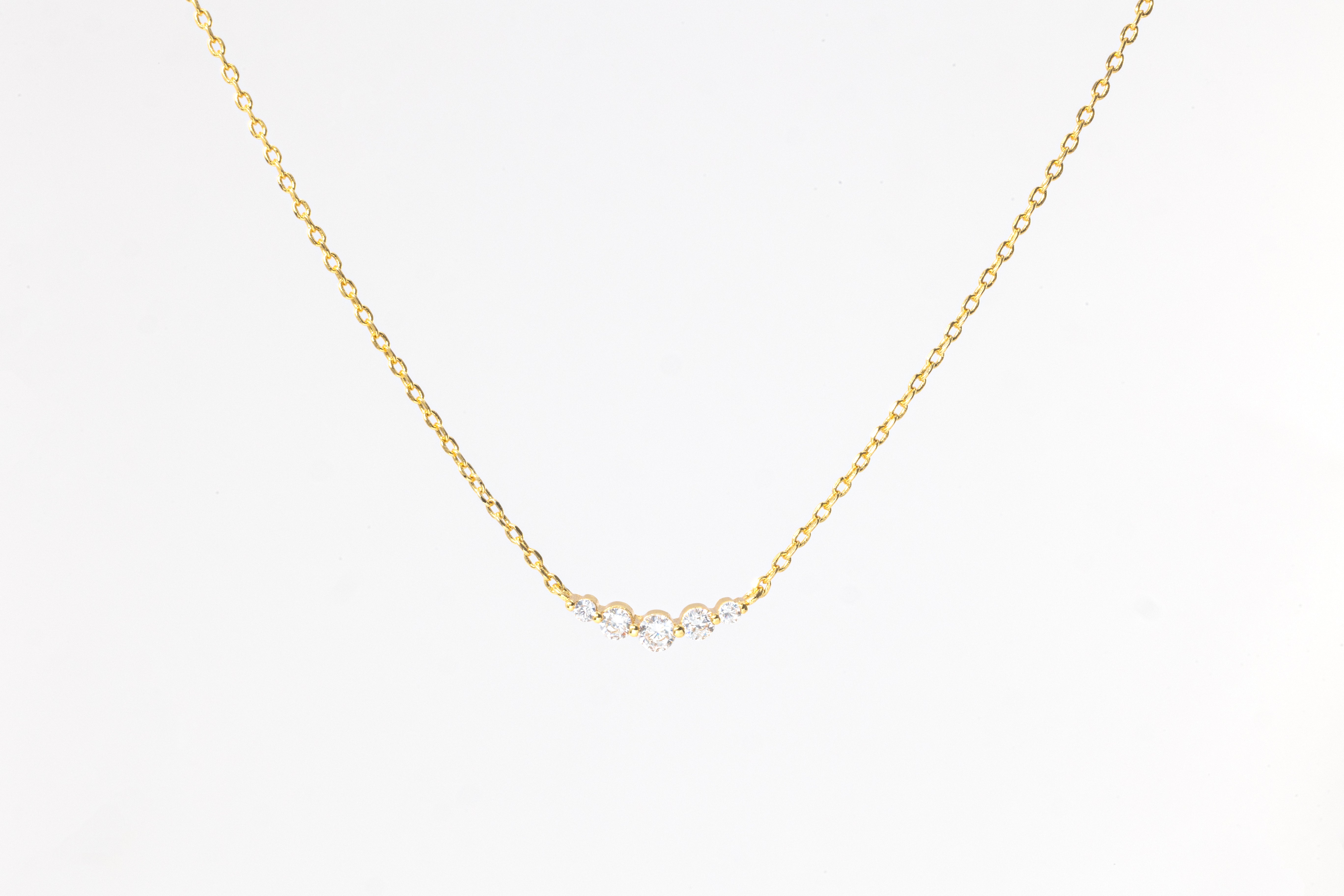 Mini Arc Diamond Necklace