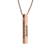Muse Pillar Bar Necklace
