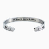 Be Brave. Be Strong. Be Badass. Cuff Bracelet