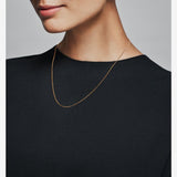 Italian Milano Sterling Silver Adjustable Chain Necklace