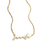 Fairy Name Necklace with Box Chain