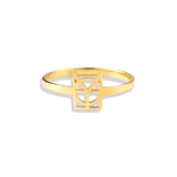 Monogram Name Ring