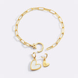 Natural Stone Heart Charm