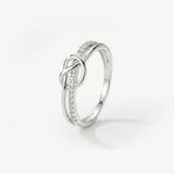 Mother & Daughter Bond Double Band Knot Ring