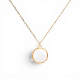 Mother of Pearl Locket Necklace