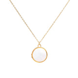 Mother of Pearl Locket Necklace