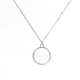 Mother of Pearl Locket Necklace