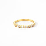 Multi Gem Baguette Stacking Ring