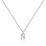 Pavé Uppercase Initial Necklace