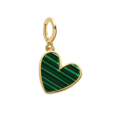 Natural Stone Heart Charm