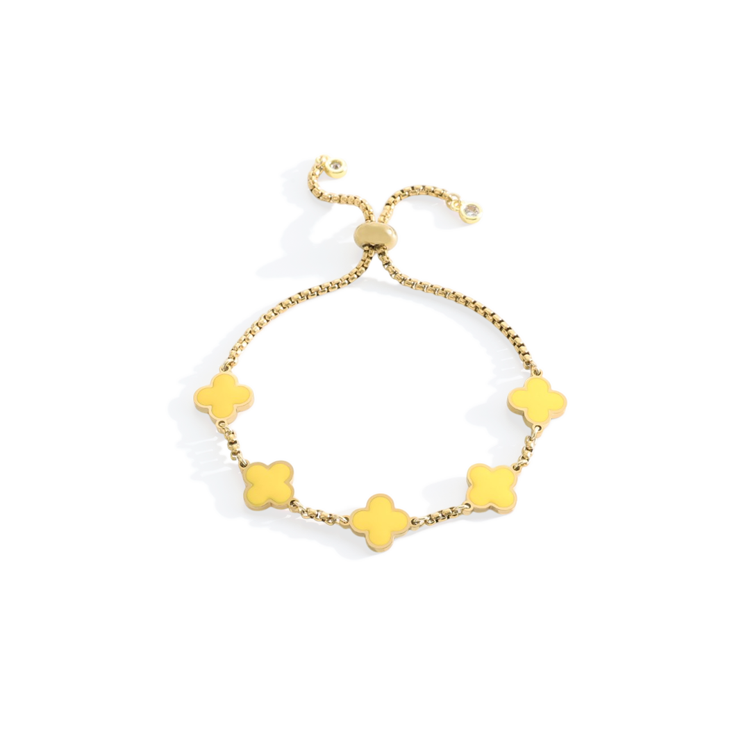 Clover Enamel Bracelet