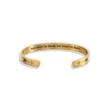 Not Sisters By Blood But Sisters By Heart Cuff Bracelet