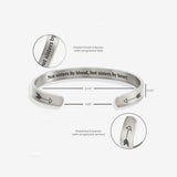 Not Sisters By Blood But Sisters By Heart Cuff Bracelet