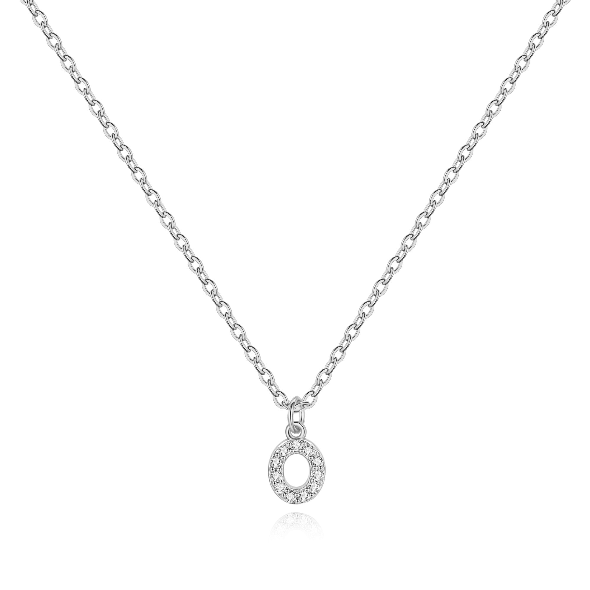 Pavé Uppercase Initial Necklace
