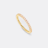 October Birthstone Eternity Stacking Ring