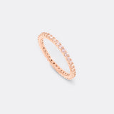 October Birthstone Eternity Stacking Ring