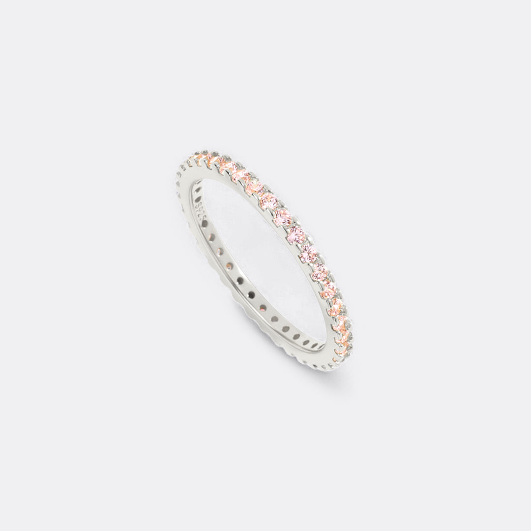October Birthstone Eternity Stacking Ring