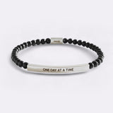 One Day At A Time Beaded Inspire Bracelet