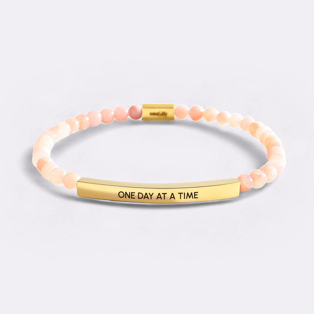 One Day At A Time Beaded Inspire Bracelet