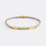 One Day At A Time Beaded Inspire Bracelet
