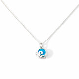 Opal Ocean Wave Locket Necklace