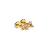 Opal Trio Sleeper Stud Earrings | 18g