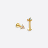 Opal Trio Sleeper Stud Earrings | 18g