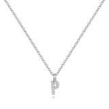 Pavé Uppercase Initial Necklace