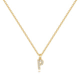 Pavé Uppercase Initial Necklace