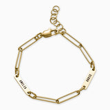 Personalized Paperclip Name Bracelet