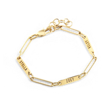 Personalized Paperclip Name Bracelet