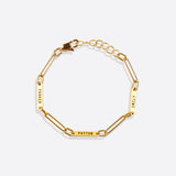 Personalized Paperclip Name Bracelet