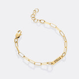Personalized Paperclip Name Bracelet