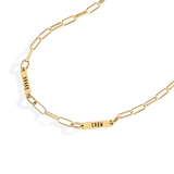 Paperclip Necklace With Personalized Names