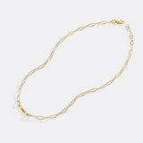 Paperclip Necklace With Personalized Names