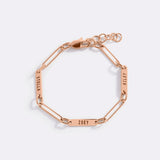 Personalized Paperclip Name Bracelet