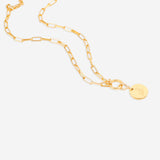 Engraved Birth Flower Disc Charm
