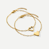 Perfect Fit Heart Bracelet Set