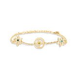 Personalized Birth Flower Charm Bracelet