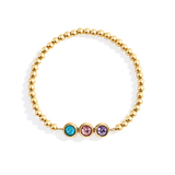 Personalized Birthstone Beaded Bracelet