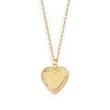 Personalized Heart Locket Necklace