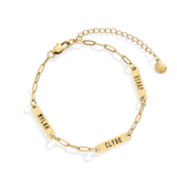 Personalized Paperclip Name Bracelet