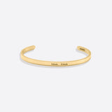 Personalized Thin Cuff Bracelet