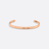 Personalized Thin Cuff Bracelet