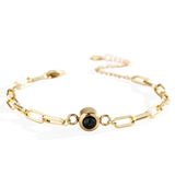 Photo Bracelet with Paperclip Chain