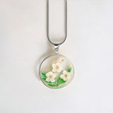 Pressed Birth Flower Necklace