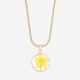 Pressed Birth Flower Necklace