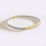 Remember Who You Are and Straighten Your Crown Beaded Inspire Bracelet